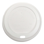 Amenity Services PLA Hot Cup Sip Lid White 90mm Fits 10 Oz. 12 Oz. 16 Oz. Cups Plug Fit Unwrapped 1000 Per Case Price Per Case
